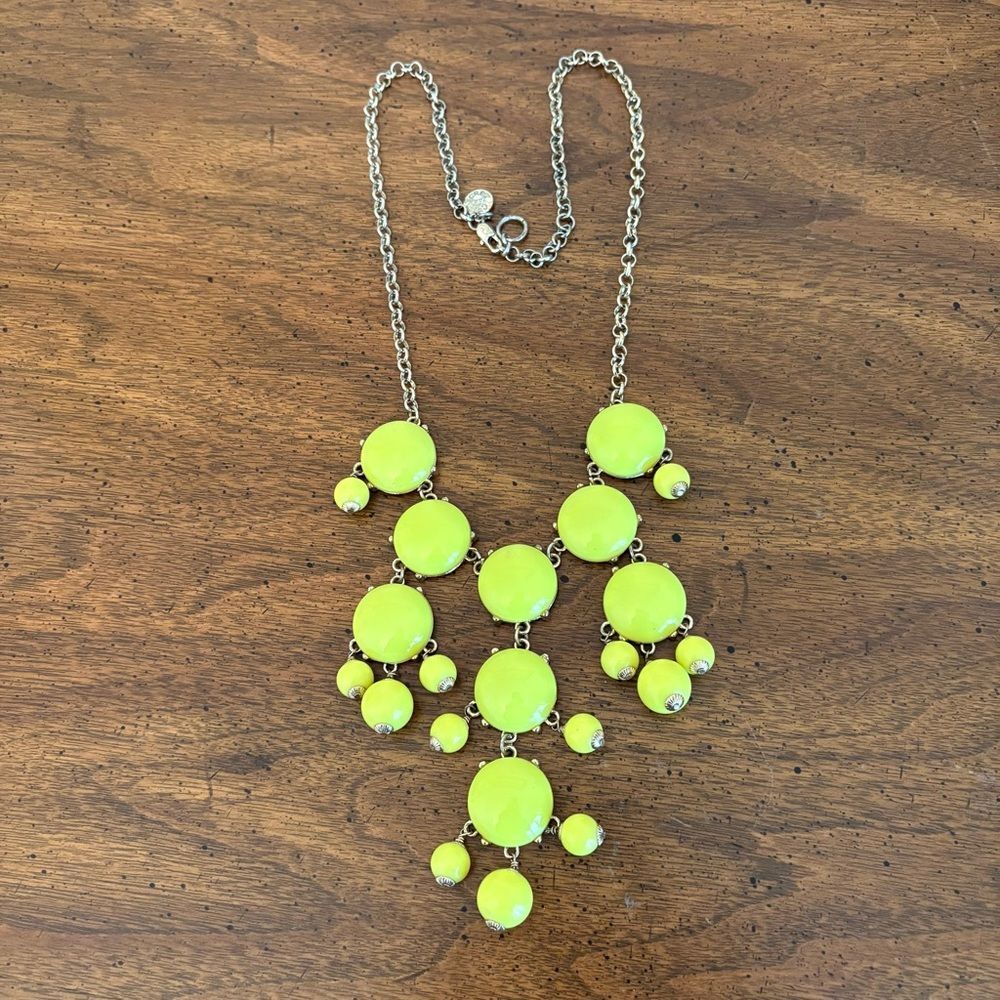 J. Crew | Neon Bauble Statement Necklace | 28” Length - Picture 2 of 3